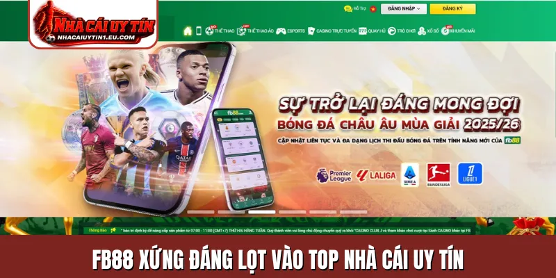 FB88 xứng đáng lọt vào top nhà cái uy tín